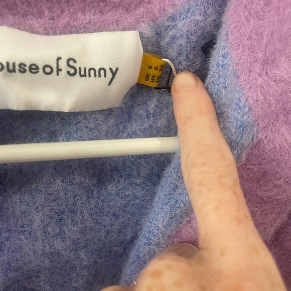 Urban Outfitters House Of Sunny Good Vibrations Body Fuzzy Romper Size 6 (M) NWT - Picture 3 of 7